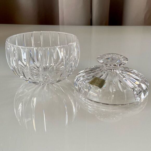 Mikasa Park Lane Crystal Condiment Jar with Lid - Picture 8 of 8